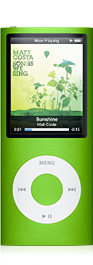 Pretty green ipod nano